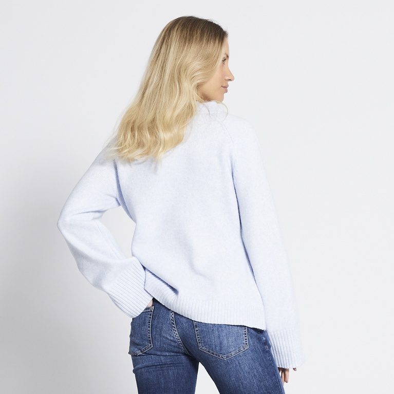 Fitted cardigan "Sabrina" Light blue